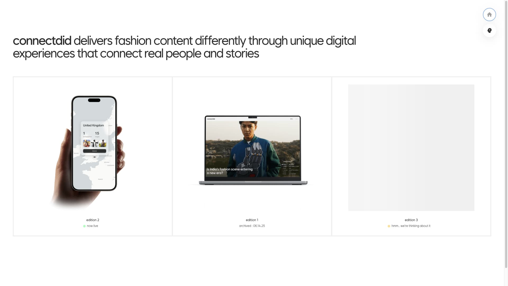 connectdid 해외 패션 플랫폼 페이지